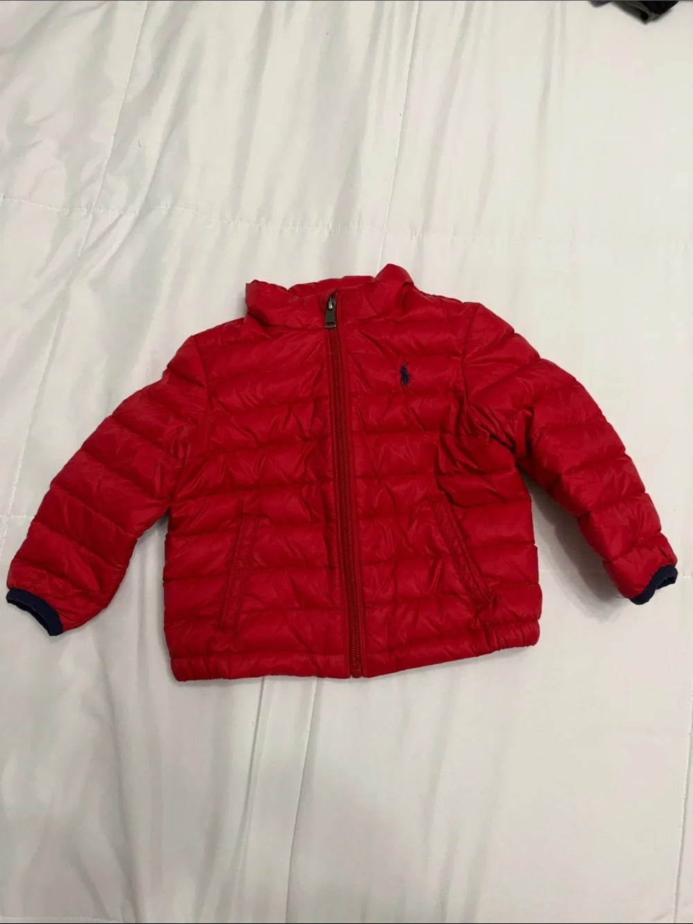 Ralph Lauren Red Quilted Puffer Jacket
